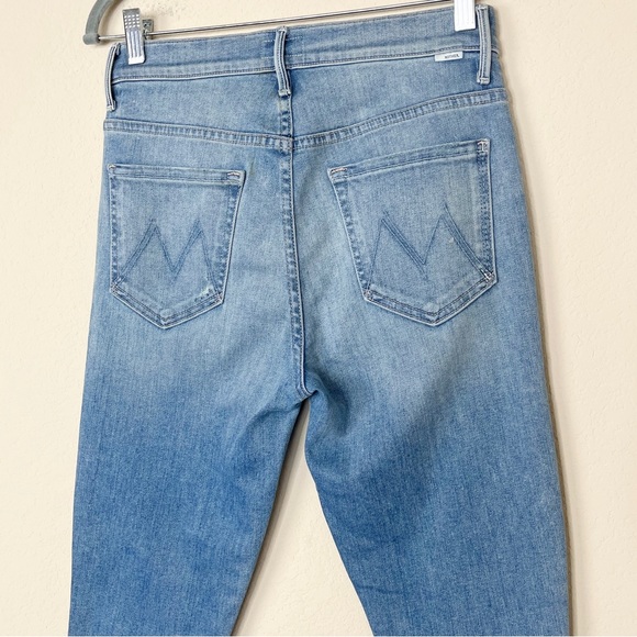 MOTHER The Stunner Ankle Fray Button Fly in Hit the Jackpot Wash - Picture 11 of 16
